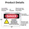 Signmission Hot Surface Sign, 10 in H x 14 in W, Aluminum, Hot Surface! Hot Exhaust! High OS-2PACK-DS-A-1014-L-2185 - alternate 4